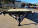 8.5x16 I - Beam Deckover Trailer (2) 7K Axles Stand - Up Ramps 14K GVWR - SLE Equipment - 9