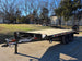 8.5x16 I-Beam Deckover Trailer (2) 7K Axles Stand-Up Ramps 14K GVWR front right angled picture