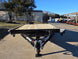 8.5x16 I-Beam Deckover Trailer (2) 7K Axles Stand-Up Ramps 14K GVWR front straight picture 