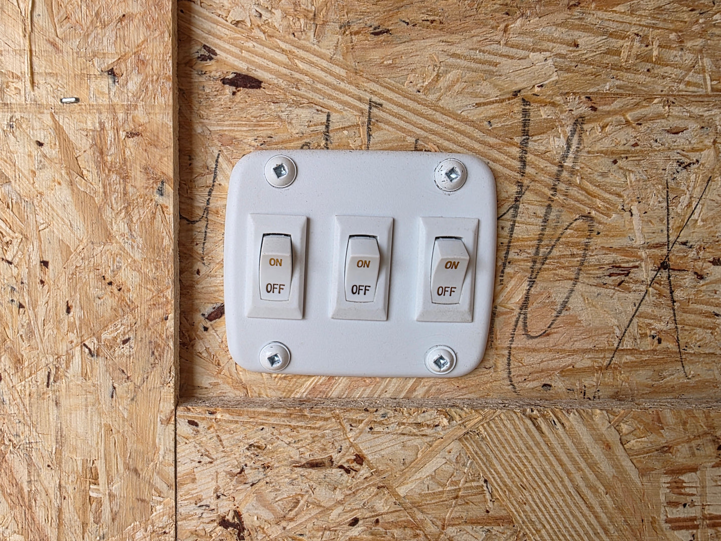 8.5x16 white w/ blackout stage light switch picture 