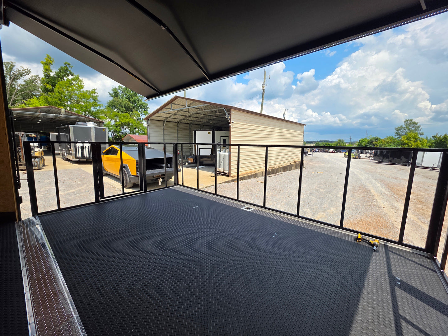 8.5x20 16' stage-34553 Porch back left angle picture 