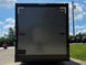 8.5x20 Charcoal Enclosed Trailer with Blackout Package (2) 5200lb Axles Storage Back side picture 