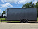 8.5x20 Charcoal Enclosed Trailer with Blackout Package (2) 5200lb Axles Storage Right side picture 