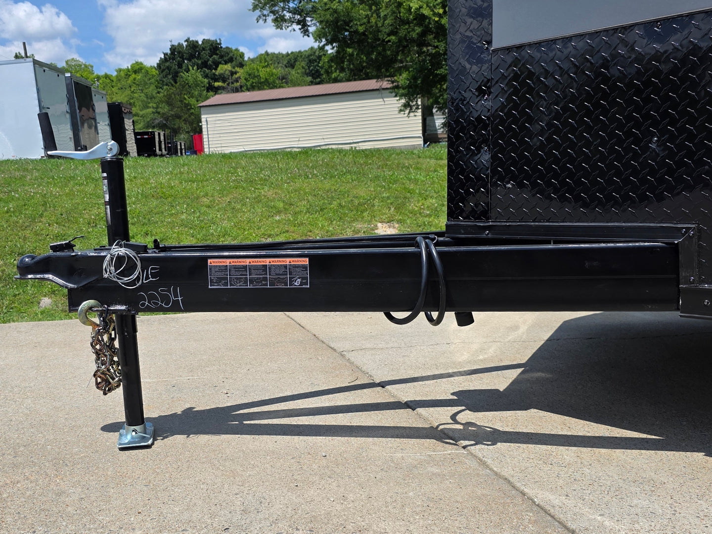 8.5x20 Charcoal Enclosed Trailer with Blackout Package (2) 5200lb Axles Storage Tongue picture 