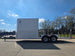 8.5x20 White Enclosed Hybrid Utility Trailer (2) 7,000lb Axles Right side picture 