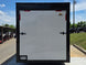 8.5x20 White With Blackout Package 2-5200lb axles Back side picture 