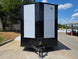 8.5x20 White With Blackout Package 2-5200lb axles Front side picture 