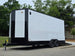 8.5x20 White With Blackout Package 2-5200lb axles Open front right angle picture 