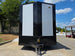 8.5x20 White With Blackout Package 2-5200lb axles Open front side picture 