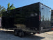 8.5x24 Black Stage trailer-34619 Back left angle picture 