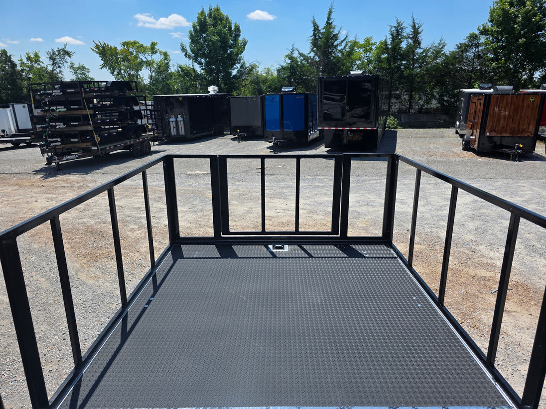 8.5x24 Black Stage trailer-34619 Back stage back side picture 