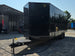 8.5x24 Black Stage trailer-34619 Front right angle picture 