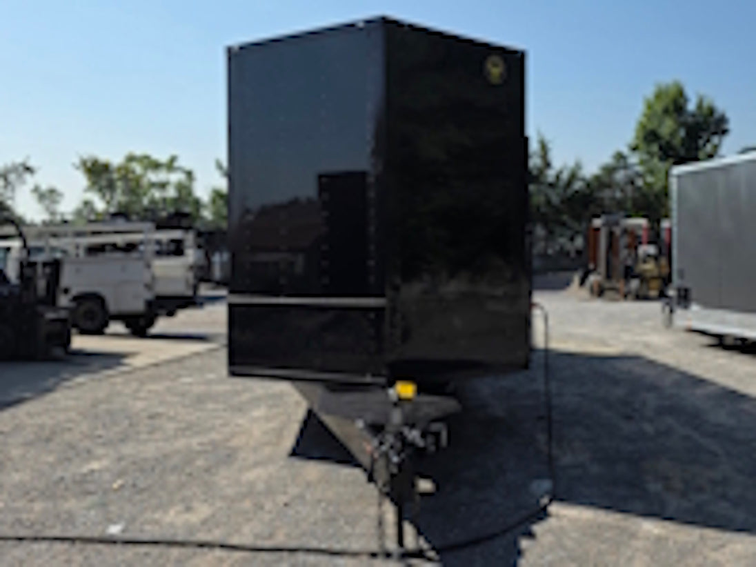 8.5x24 Black Stage trailer-34619 Front side picture 