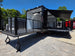 8.5x24 Black Stage trailer-34619 Open back right angle picture 