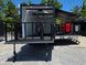 8.5x24 Black Stage trailer-34619 Open back side picture 