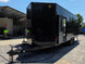 8.5x24 Black Stage trailer-34619 Open front right angle picture 