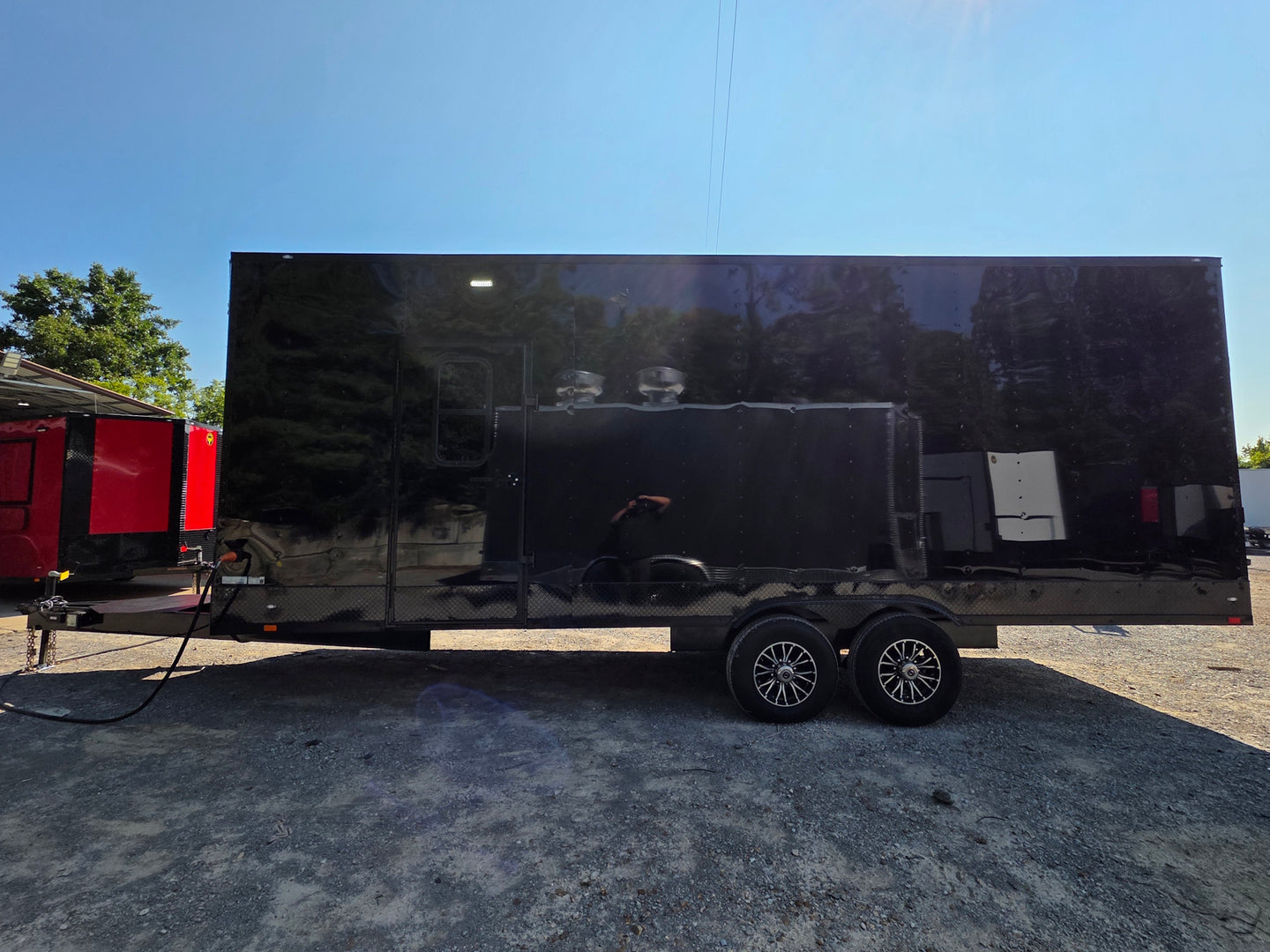 8.5x24 Black Stage trailer-34619 Right side picture 

