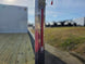 8.5x24 Hybrid White Enclosed V-Nose Trailer (2) 7000lb Axles back led view picture 