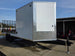8.5x24 Hybrid White Enclosed V-Nose Trailer (2) 7000lb Axles front left view picture 