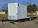 8.5x24 Hybrid White Enclosed V - Nose Trailer (2) 7000lb Axles 14k GVWR - SLE Equipment - 4
