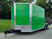 8.5x24 Lime Green Enclosed Hybrid (2) 7,000lb axles Front right angle picture 