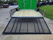8.5x24 Lime Green Enclosed Hybrid (2) 7,000lb axles gate down picture 