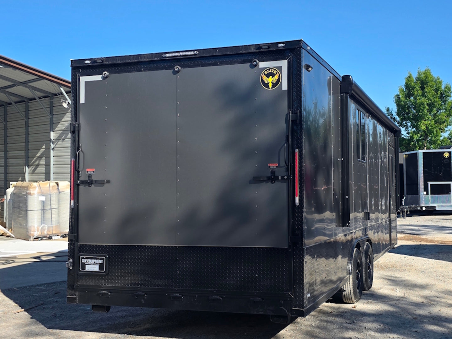 8.5x24 Office Trailer Back right-angle picture 