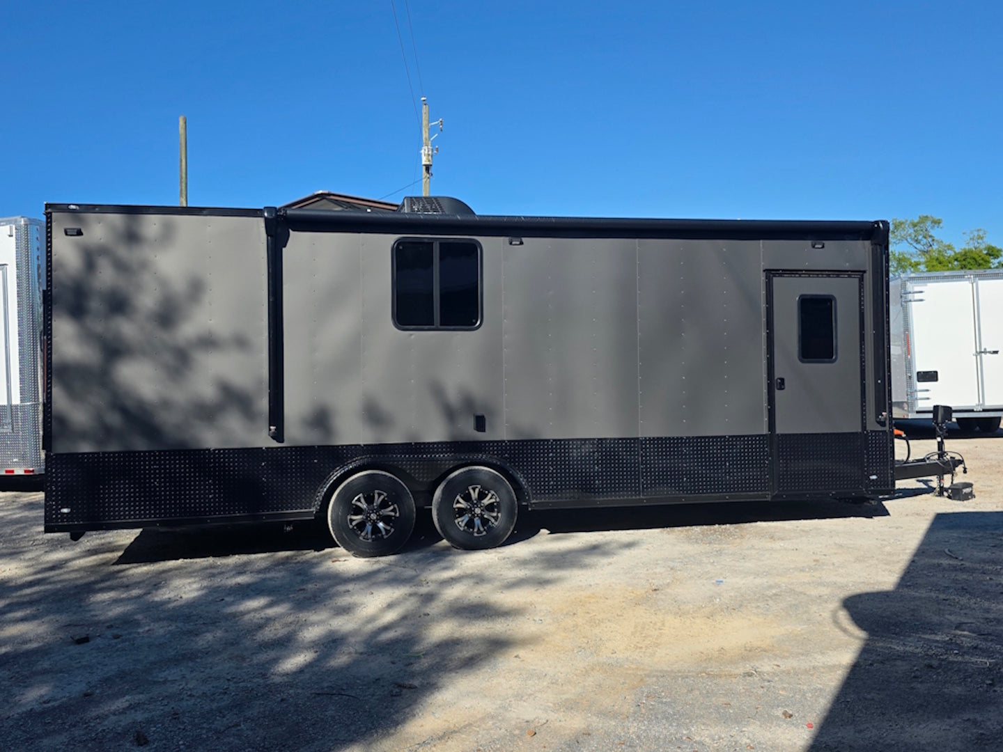 8.5x24 Office Trailer Left side picture 