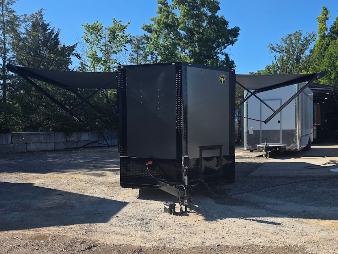 8.5x24 Office Trailer Open front side picture 
