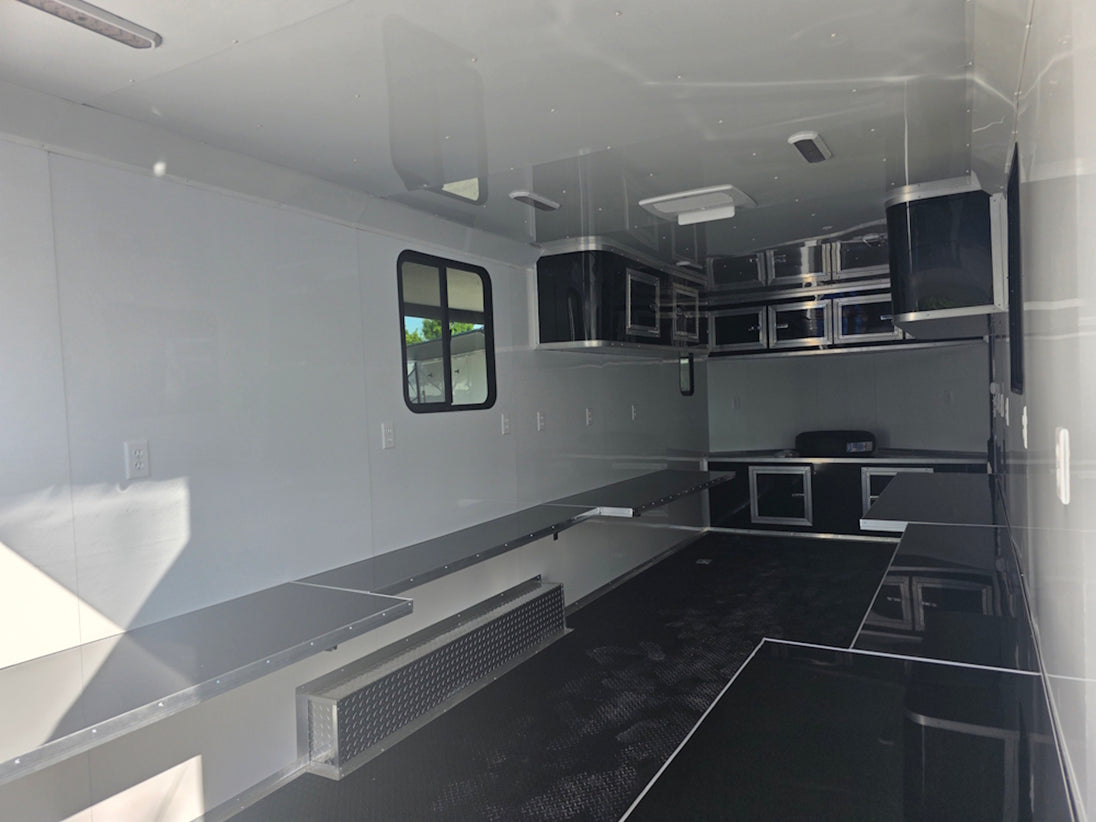 8.5x24 Office Trailer Interior back right angle picture 