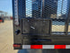 8.5x24 V nose Hybrid Black with Black Trim 2-7k axles license plate view picture 
