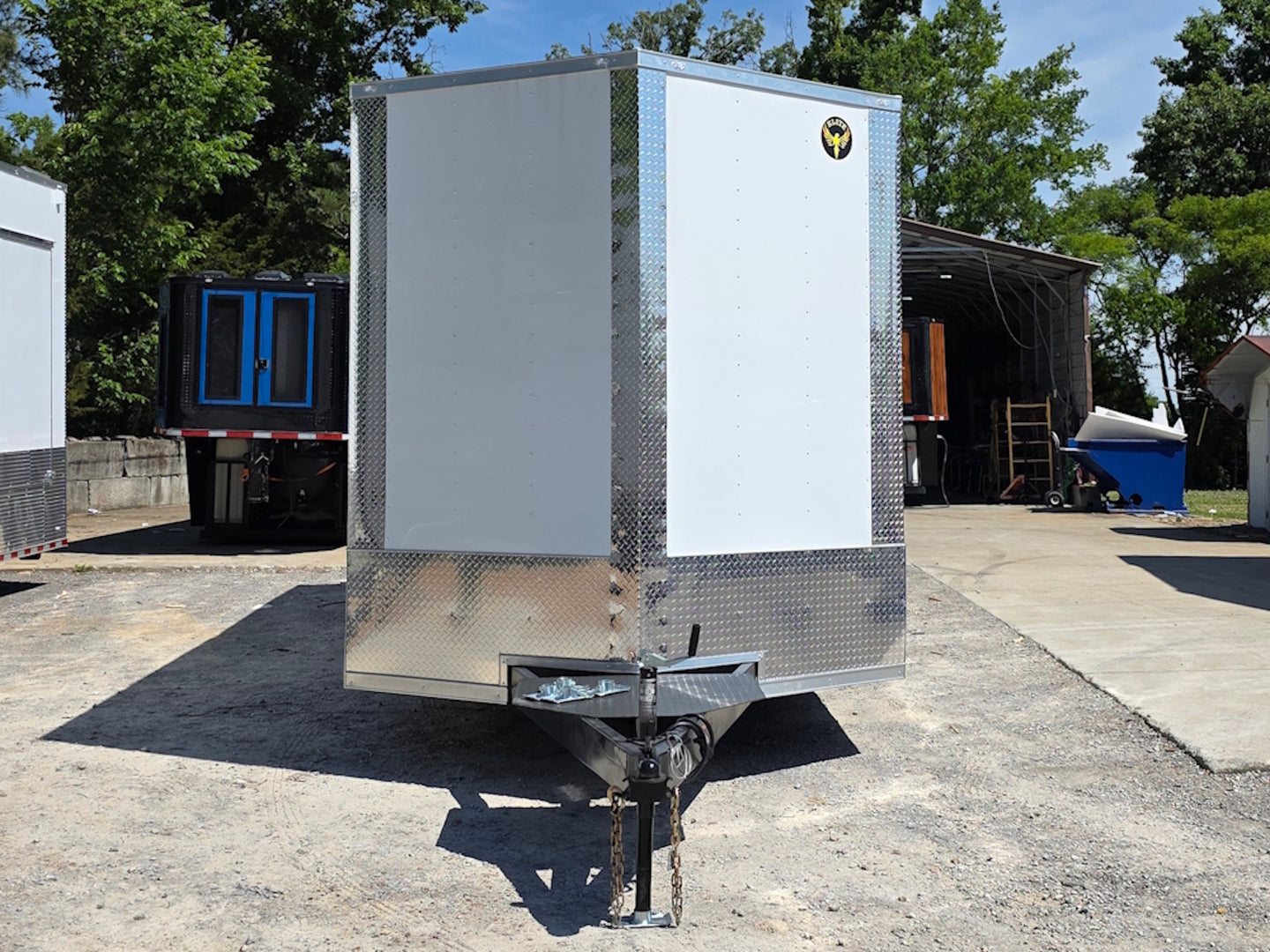 8.5x24 Walk on Roof Stage trailer Front side picture 