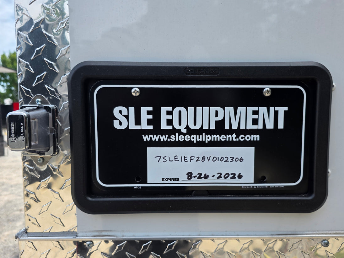 8.5x24 white -36773 License plate bracket picture 