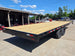 8.5x25 Straight Deckover Trailer (2) 7K Axles with Slide Out Ramps 14K GVWR back right angle picture 