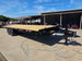 8.5x25 Straight Deckover Trailer (2) 7K Axles with Slide Out Ramps 14K GVWR Front left angle picture 