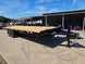 8.5x25 Straight Deckover Trailer (2) 7K Axles with Slide Out Ramps 14K GVWR Front left angle picture 