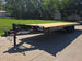 8.5x25 Straight Deckover Trailer (2) 7K Axles with Slide Out Ramps 14K GVWR Front right angle picture 
