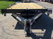 8.5x25 Straight Deckover Trailer (2) 7K Axles with Slide Out Ramps 14K GVWR Front side picture 