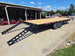 8.5x25 Straight Deckover Trailer (2) 7K Axles with Slide Out Ramps 14K GVWR Open back right angle picture 