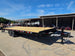 8.5x25 Straight Deckover Trailer (2) 7K Axles with Slide Out Ramps 14K GVWR Open front left angle picture 
