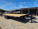 8.5x25 Straight Deckover Trailer (2) 7K Axles with Slide Out Ramps 14K GVWR Open front left angle picture 
