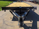 8.5x25 Straight Deckover Trailer (2) 7K Axles with Slide Out Ramps 14K GVWR Open front side picture 