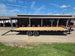 8.5x25 Straight Deckover Trailer (2) 7K Axles with Slide Out Ramps 14K GVWR Open left angle picture 