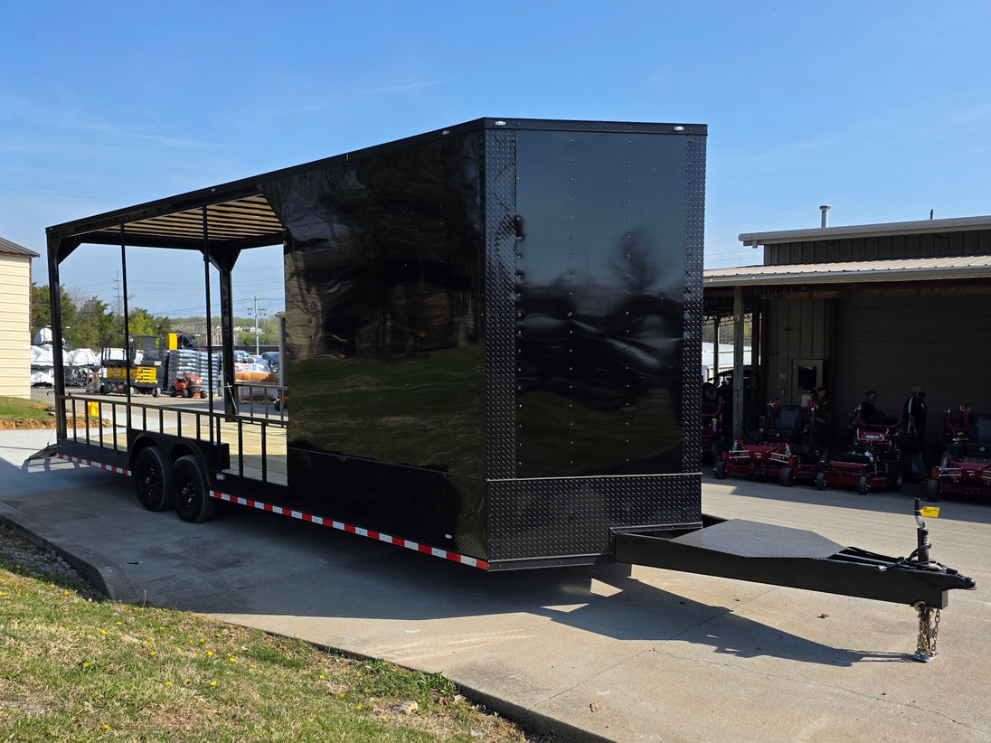 8.5x26 Hybrid with roof Open front left angle picture 