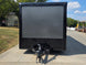 8.5x28  Grey Enclosed Trailer For Race, Show Car Fully Loaded (2) 7,000LB Axle 14K GVWR Front side picture 