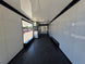 8.5x28  Grey Enclosed Trailer For Race, Show Car Fully Loaded (2) 7,000LB Axle 14K GVWR Interior back side picture