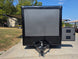 8.5x28  Grey Enclosed Trailer For Race, Show Car Fully Loaded (2) 7,000LB Axle 14K GVWR Open front side picture 