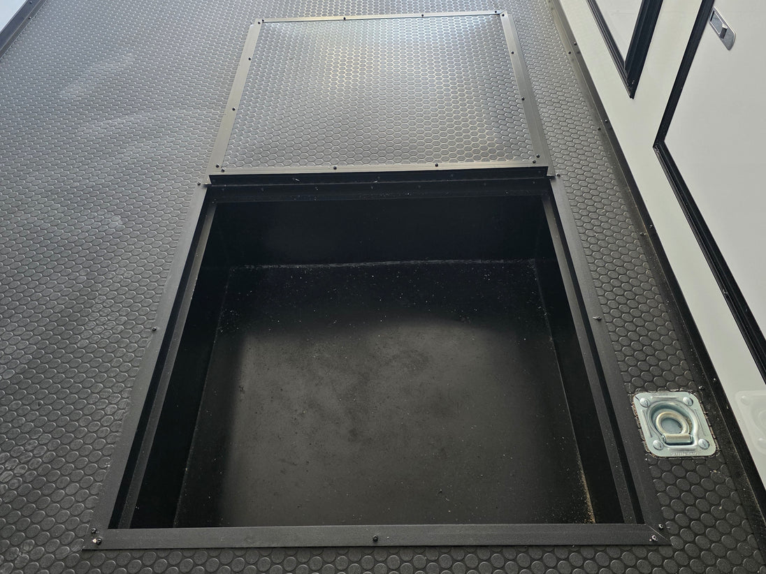 8.5x28  Grey Enclosed Trailer For Race, Show Car Fully Loaded (2) 7,000LB Axle 14K GVWR Spare tire 