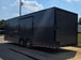 8.5x28  Grey Enclosed Trailer For Race, Show Car Fully Loaded (2) 7,000LB Axle 14K GVWR Back right angle picture 