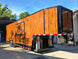 8.5x32 Gooseneck Walnut wood grain w/ blackout Front left angle picture
